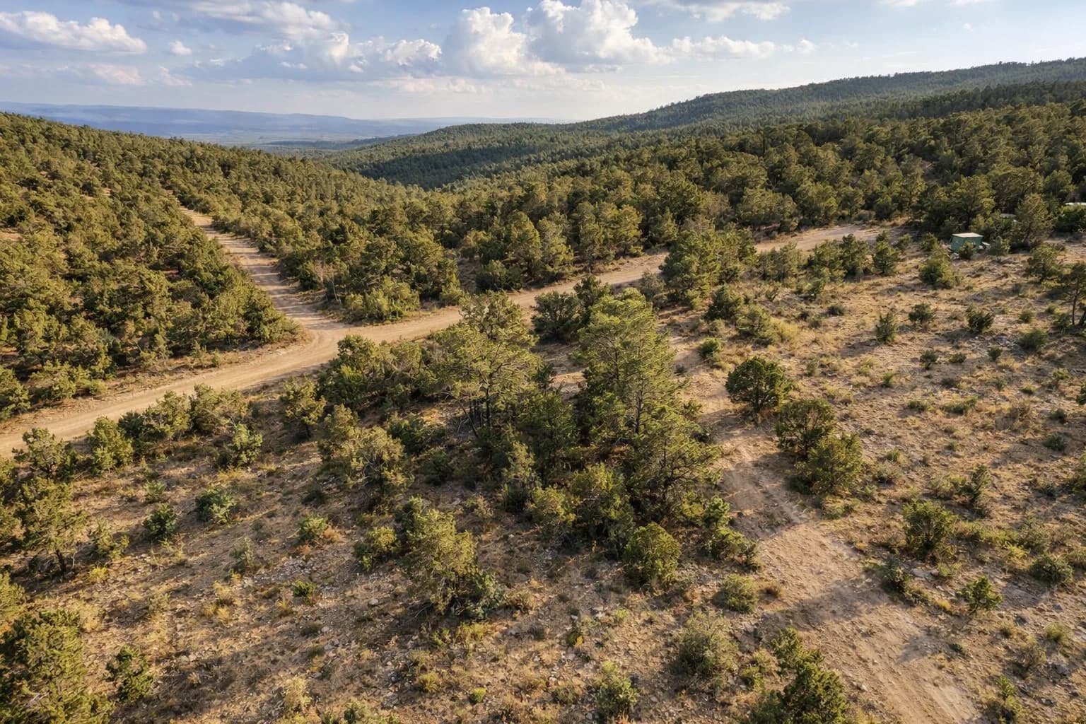 Illustration: AI drone view of the lot, made from the county aerial and the photos