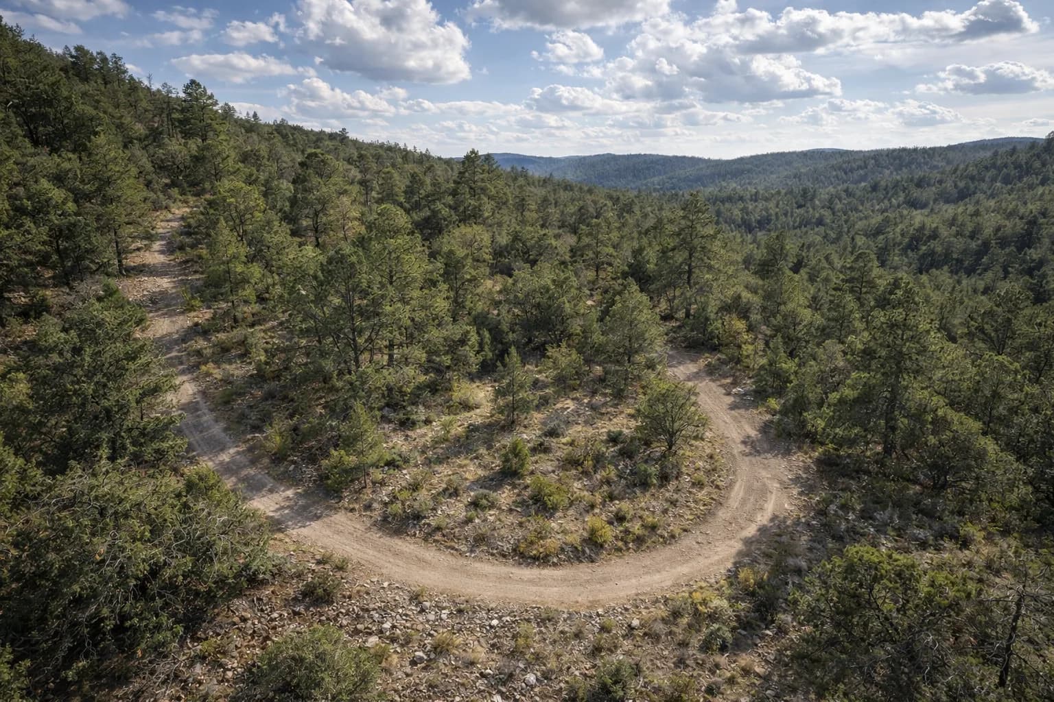 Illustration: AI drone view of the lot, made from the county aerial and the photos