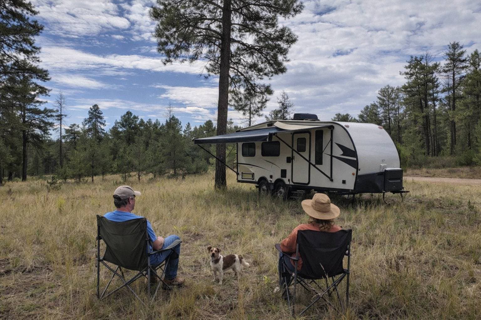 Illustration: camping on a lot like this one